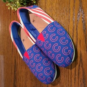Chicago Cubs Canvas Slip On Shoes - Medium